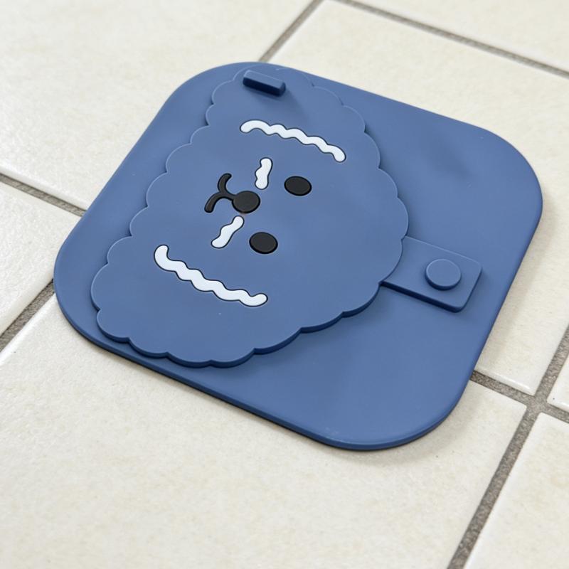 Cute Dog Cartoon Silicone Drain Cover Odor Proof Insect Barrier for Bathrooms