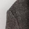 Vintage Lapel Herringbone Suit Coats Women Casual Single-Breasted Pockets Jackets Coat Lady Autumn Chic High Street Outwear