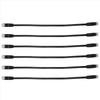 6 Pcs 1 Ft Flat Internet Network Cable Solid Cat6 High Speed Patch Lan Wire With Snagless Rj45 Connectors