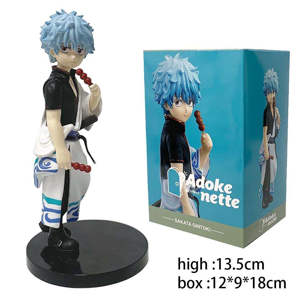 13cm Adokenette Gintama Sakata Gintoki Katsura Kotaro Takasugi Shin Tekupiku Movable Figure Collection Holiday Gift Spot
