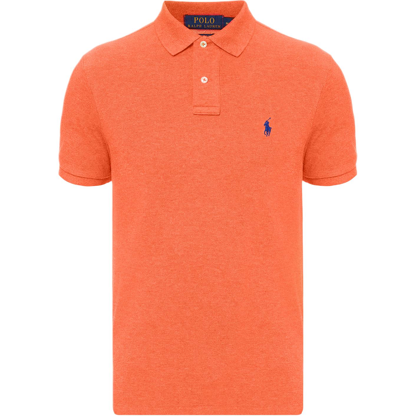 

Polo Ralph Lauren Мужская футболка поло с коротким рукавом из хлопка с вышивкой логотипа маленькой пони Оранжевый 710680784-127 XXL