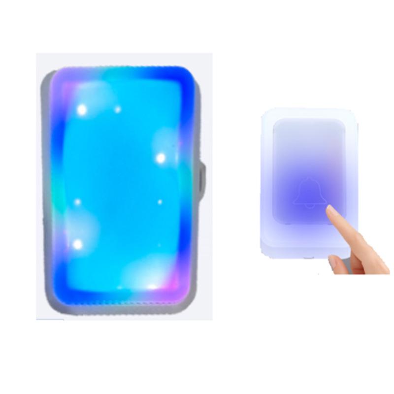 Electronic Flashing Doorbell for Deaf-Mute Seniors with Remote Control and Seven-Color Light