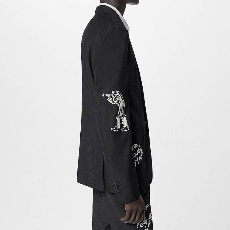 Louis Vuitton Business Suit Coat Men's Black 1ABXYG