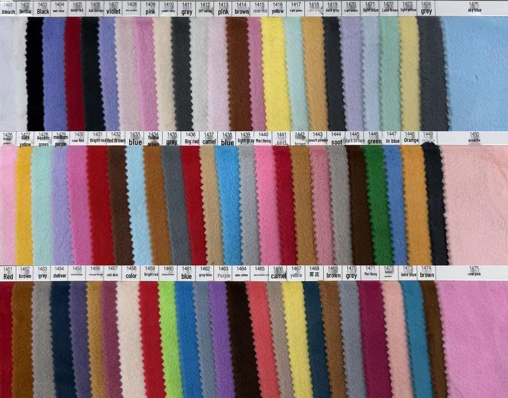 In-Stock 3mm High-Quality Plush Jade Rabbit-Fox Fur Imitation Fabric for Toy, Shoe, Bag, and Clothing Material
