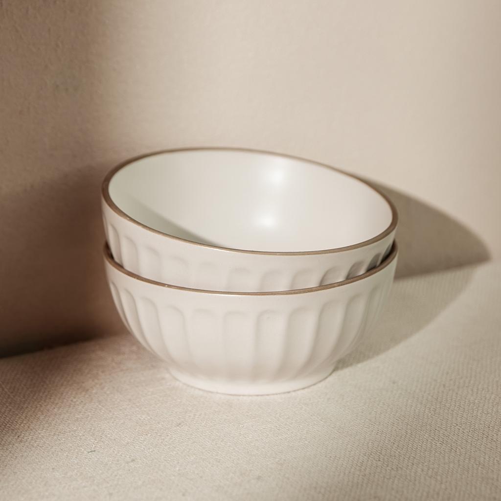 Premium Phnom Penh Keramikschale Haushalt Runde Reisschale Schlichtes Geprägtes Geschirr Schale Kleine Schale Dessertschale