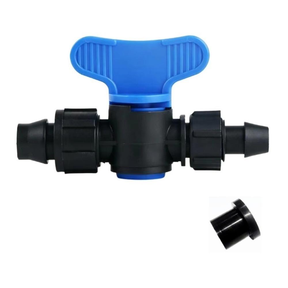 Drip Tape Double-Lock Bypass Valve with Rubber Pad Irrigation Belt Valve  Camping Picnic