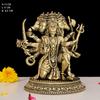 Messing Panchmukhi Hanuman Idol | 5" Bajrangbali Sankat Mochan Hanuman Murti Statue Figur Perfekt für Puja Haupteingang