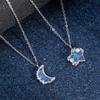 Cute Trendy Star Moon Sugar Necklace New Moon Cloud Collarbone Chain Will Change Color Sugar Birthday Women's Gifts Zircon
