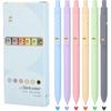 FIOVER Colorful Gel Pens - 6Pcs 0.7mm Multi-Colored Pens, Smooth Writing Coloring Journaling Supplies for Note Taking, Cute Aesthetic Office School