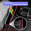 1PC Car Console Side Seat Gap Filler Storage Box PU Leather Front Seat Organizer