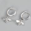 Bee Huggie Hoop Dangle Earrings for Women