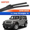 For Jeep Wrangler JL 2018- Wiper Front Wiper Blades Windshield Windscreen Clean Window Car Rain Brushes 16"+16"