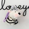 ins West Highland Dog Plush Toy Pendant Bow Puppy Girl Heart Bag Keychain Pendant