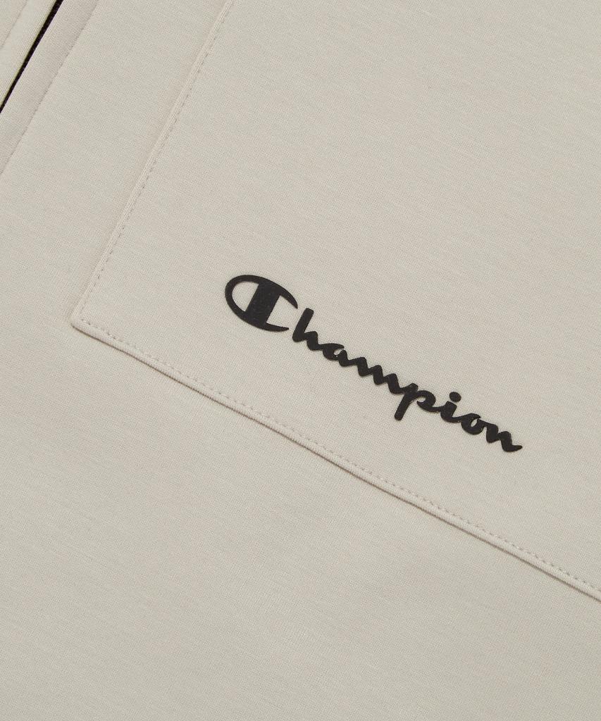 Champion Stretch Interlock Hooded Zip-Up Normal Beige