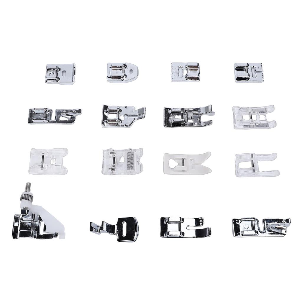 16Pcs Sewing Machine Presser Foot Set with Storage Case Replacement Parts Accessories