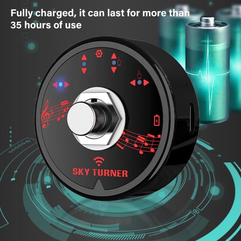 Wireless Connectivity Page Turner Pedal Wireless Page Turner Pedal Sheet Music Reading Controller with 4 Control Modes