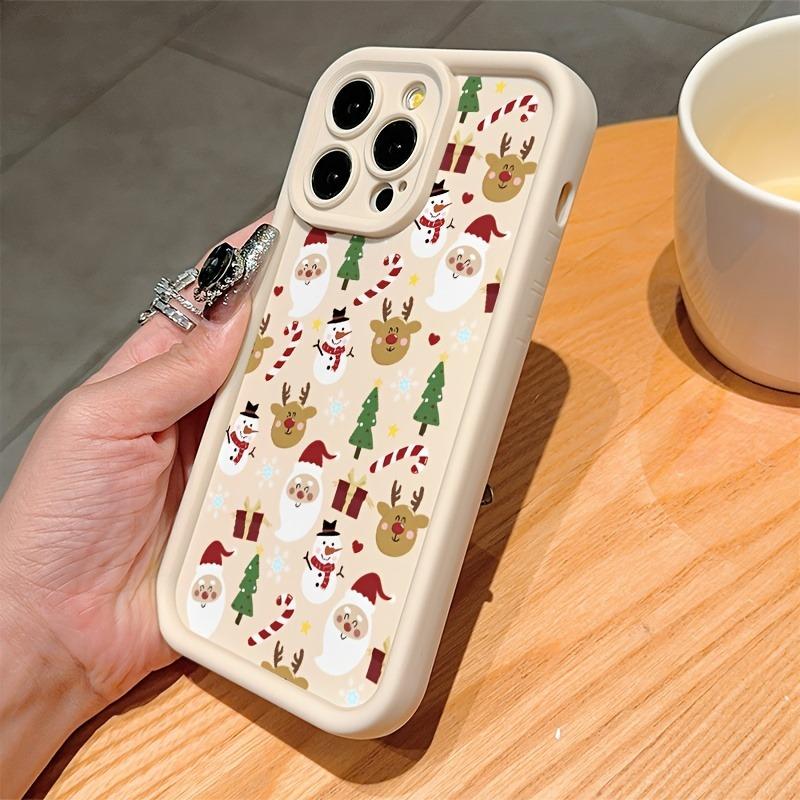 Santa Claus Reindeer And Snowman Phone Case For Xiaomi Redmi Note 14 Pro Plus 5G 13 12S 12 11 10 14C 13C 12C Soft Silicone Cover