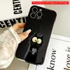 2DFlat Black Cat with Steaming Coffee Cup Phone Case All Inclusive Film Hard iPhone Case, Compatible with iPhone 18 Pro Max 17 16 15 14 13 12 11