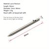 Penna Mini Compatta Titanio Puro Bolt Pen Portachiavi Portatile Penna a Sfera Regalo per Feste per gli Ospiti