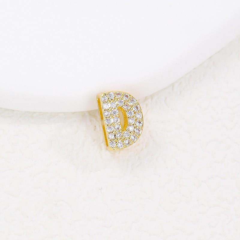 Hot-Selling 26-Letter Zirconia Pendant Necklace with Diamond Cute Design