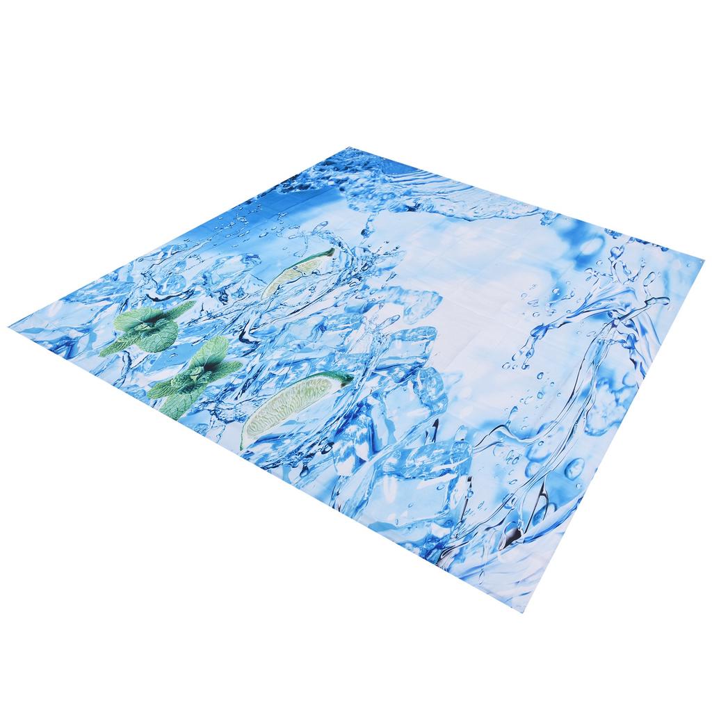 Bathroom Curtain with Hook Waterproof Elastic Hanging Shower Curtain for Home Bathtub