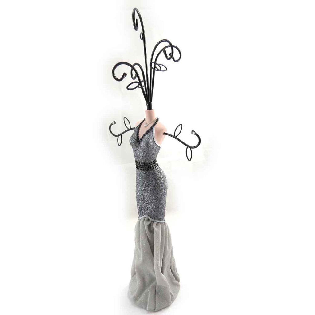 Les Trésors De Lily [J8341] - Gray 'Belle Epoque' Necklace Holder