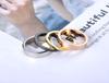 JeeMango Trendy 4 In 1 Colorful Gold Simple Rings Jewelry Titanium Stainless Steel Wedding Engagement Ring For Women R19071