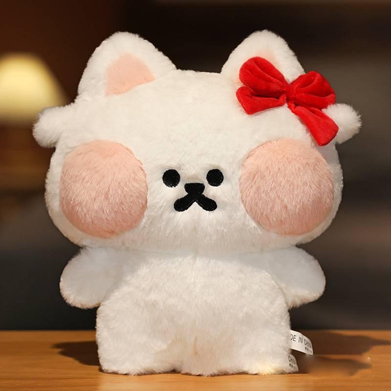 Ball Rice Kitten Plush Stuffed Toy Animal Doll Room Decor Girl Birthday Gifts