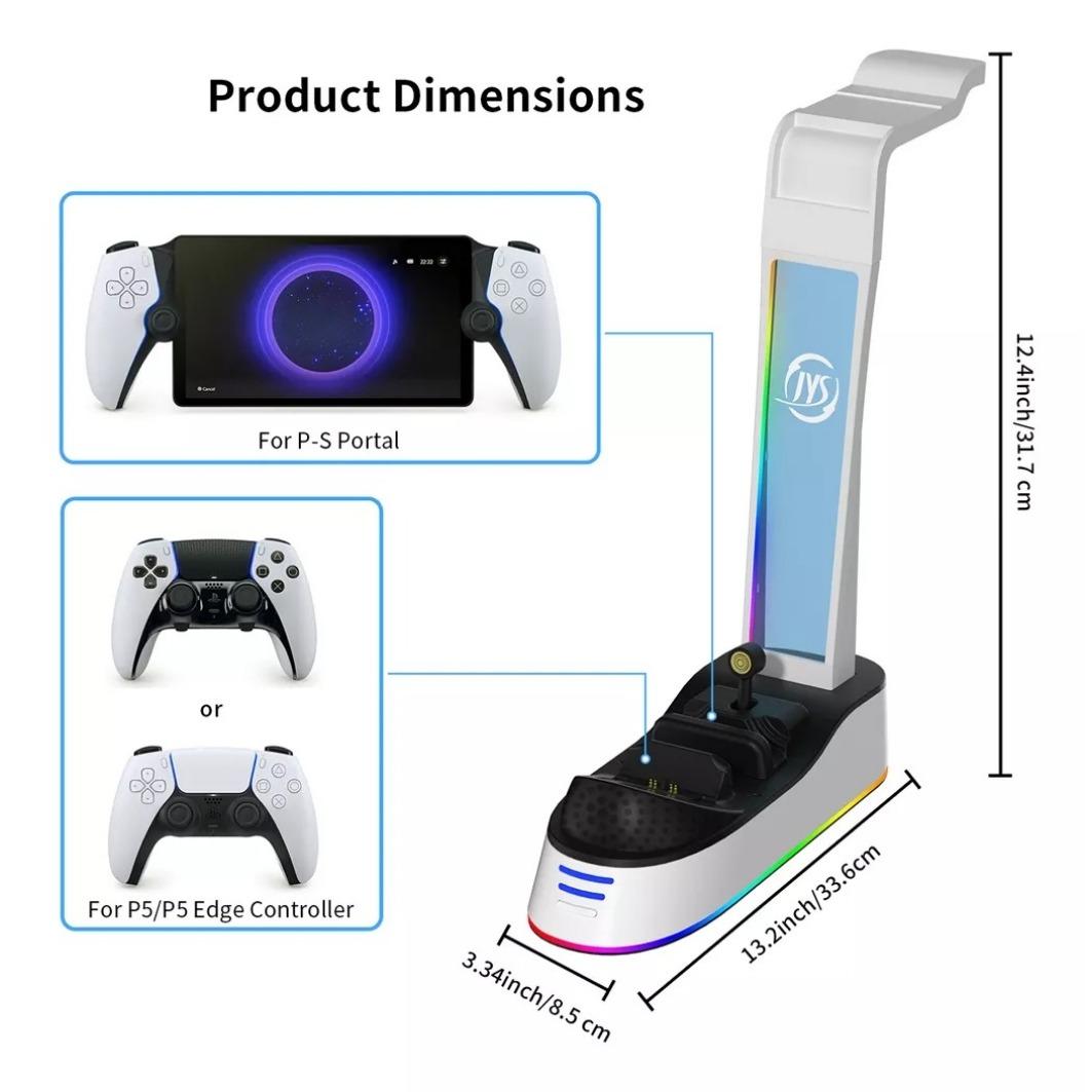 Для PlayStation PS5 Portal Remote Player Зарядное устройство для док-станции Гарнитура — фото 8