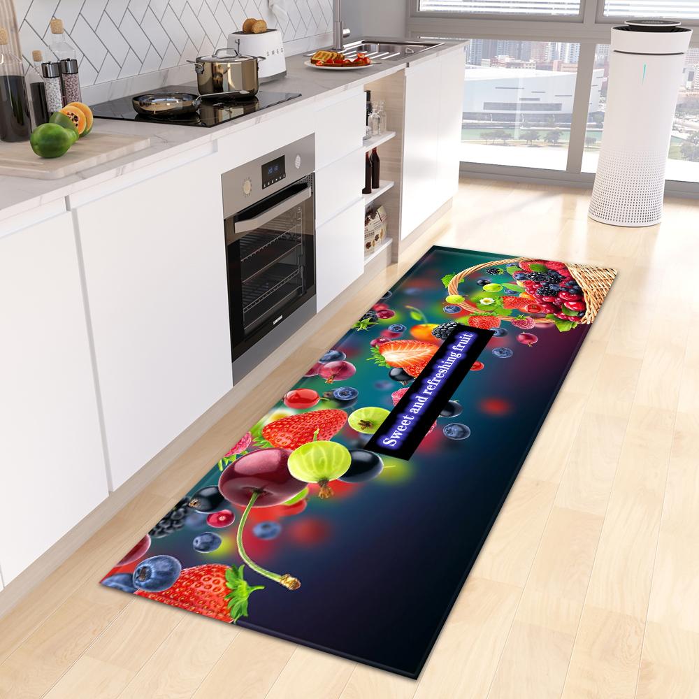 Entrance Door Mat Fruit Corridor Kitchen Mat Living Room Floor Mat Bathroom Door Household Non-slip Carpet