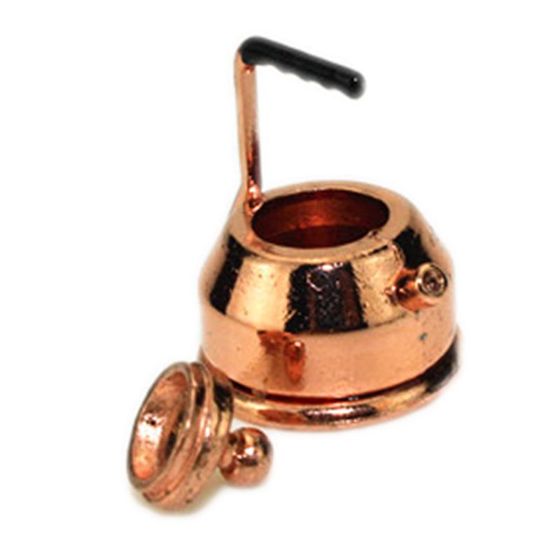 1:12 Miniature Kettle Dollhouse Diy Doll House Decor Accessories