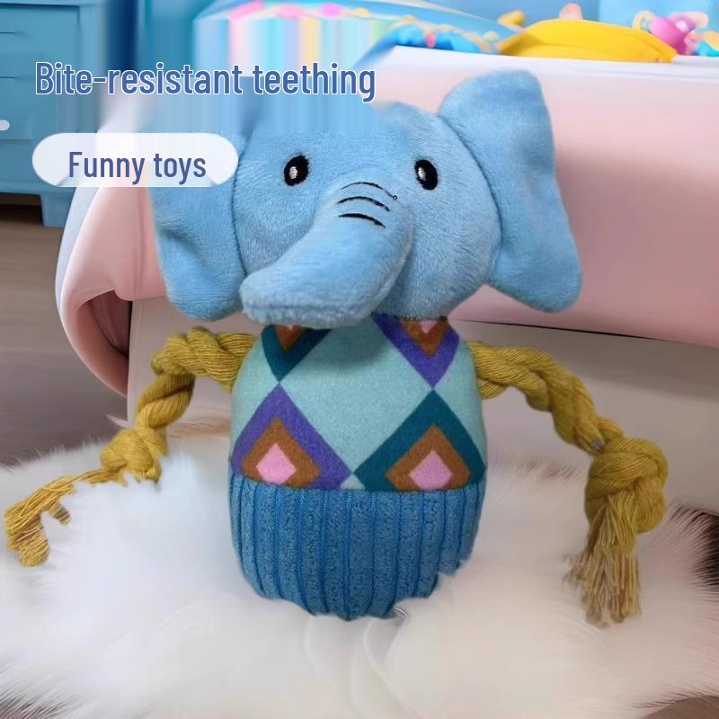 Pet Plush Toy - Boredom Buster for Cats & Dogs, Self-Entertainment, Sounding, Teething, Durable.