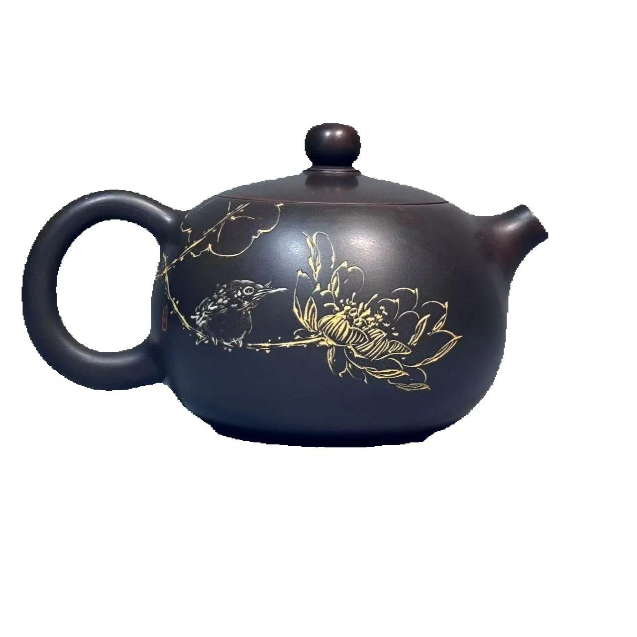 

Чайник из нисинской глины ручной работы, резной, с фильтром, ручная работа, нисинская глина, индивидуальные подарки, аутентичный чайник