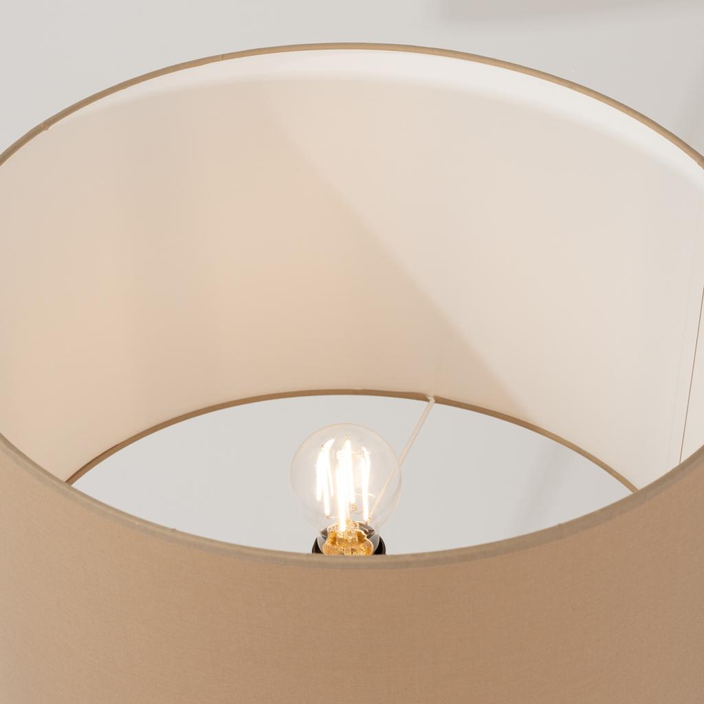 Nevia Taupe Floor Lamp