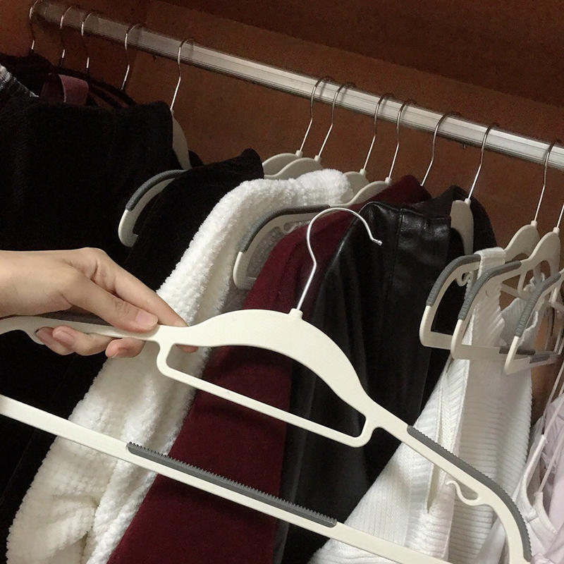 10 шт. Нескользящие вешалки для одежды для общежития, спальни, домашнего хранения, без следов от подвешивания, высококачественные, компактные вешалки, органайзер для гардероба One Size оранжевый