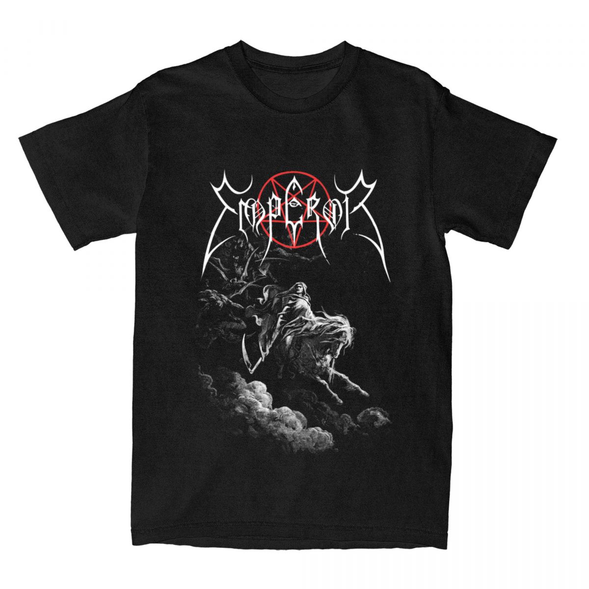 

Men s Women s T-Shirt Emperor Band Black Metal Perimeter Fashion Cotton Short Sleeve T-Shirt Round Neck Large Size T-Shirt EU SIZE XXXL