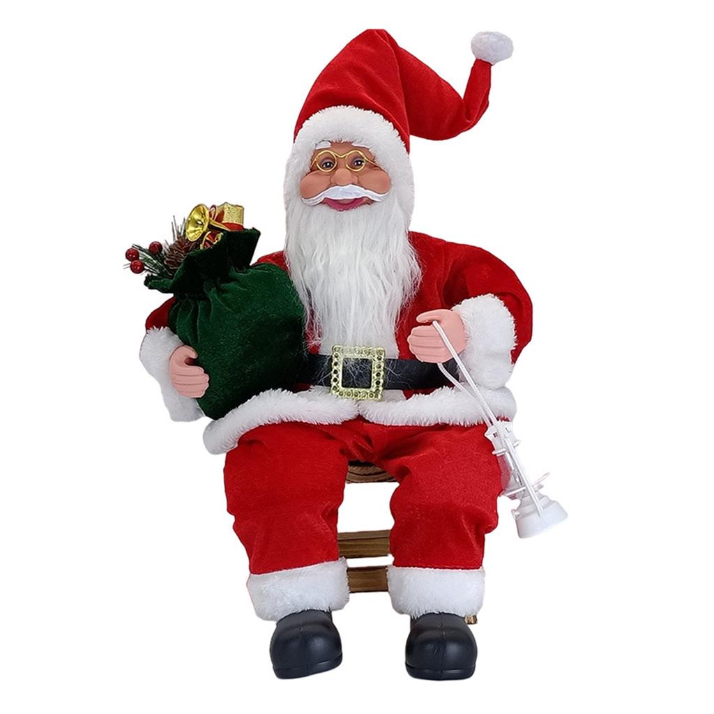 50cm Sitting Santa Clauses Decoration Fashionable Vivid Christmas Handiworks Artwaresfor Office Home Decoration