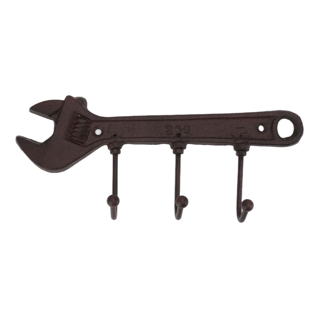 Industrial Style Hook Innovative Wall Decorative Cast Iron Hooks Clothes Hanger Pendant for Bar Entryway Wrench Shape