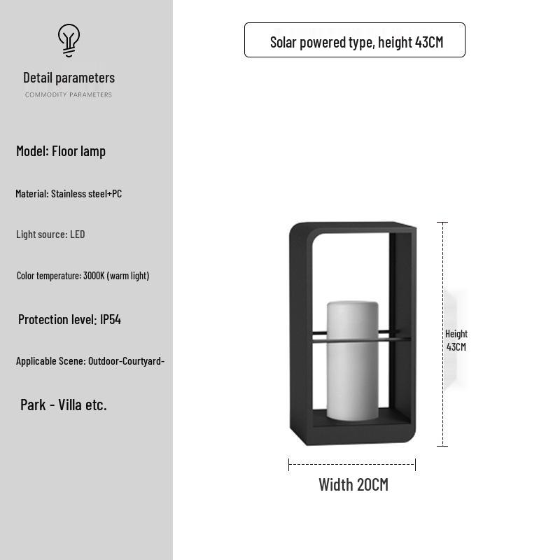 Solar Waterproof Courtyard & Landscape Light for Outdoor Lawn, Park, Forest, and B&B Decoration