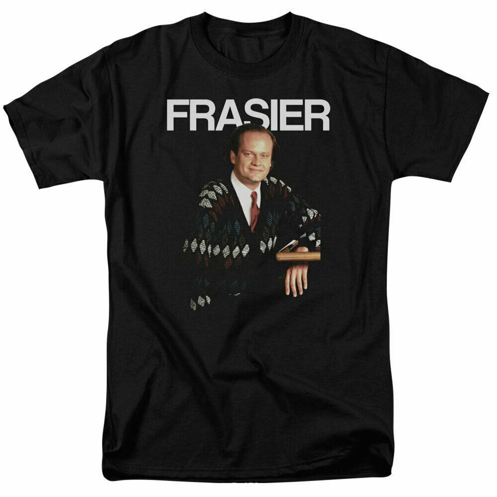Cheers Frasier T-shirt Mens Licensed Classic TV Merchandise Frasier Crane Black S