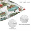Pillow Cover Vintage Christmas Tree Graphic Cushion Cover Funny Pillow Case For Sofa Home Decoration Pillowcases