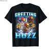 Cat Meme Greetings Huzz Funny Tshirt For Men Women 100 Cotton T Shirts Short Sleeve Tops 04061