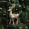 Cross-border Electroplated Christmas Tree Ornaments: Golden Snowflake & Reindeer Pendants