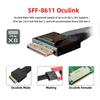 50cm Cable OCuLink PCIe PCI Express 8 X 8 Channel To Dual 4 X SSD Data Active Cable SFF-8611 SFF-8639 U.2