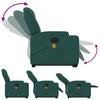 Vidaxl Lift Recliner Massage Chair, Electric, Reclining, Green