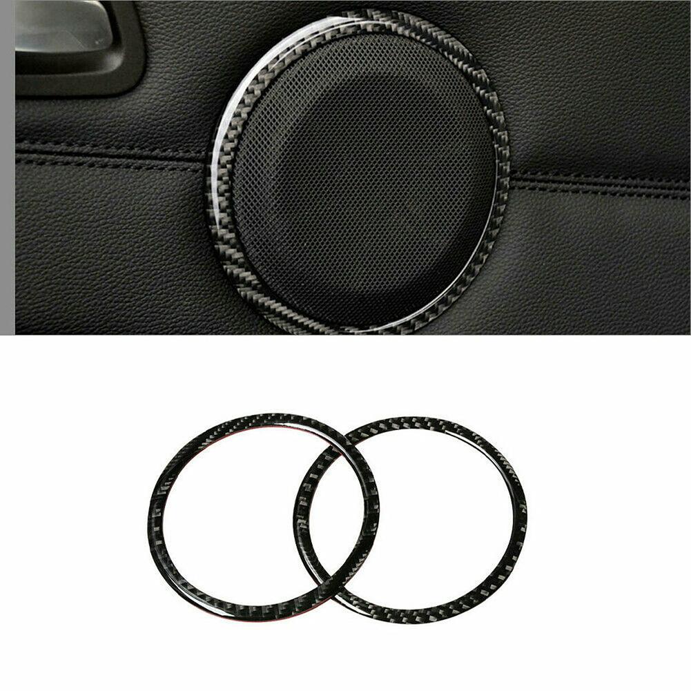 Loudspeaker 2pcs Car Accessories Car Door Carbon Fiber