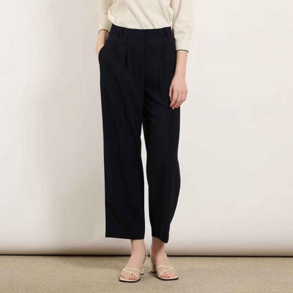 Bcbg Two Pintuck Straight Pants B5m3p302 Khaki (45)/55