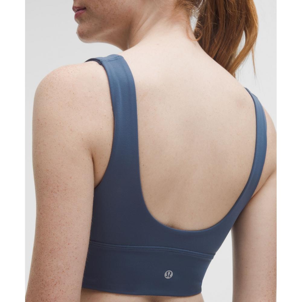 Lululemon Align  V NeCk Bra  Light Support  C D Cup Blue Twill