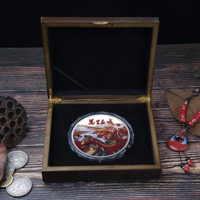 Gran Muralla, un kilogramo, medalla de plata, medalla conmemorativa, peso de pie, moneda conmemorativa de la Gran Muralla, regalo