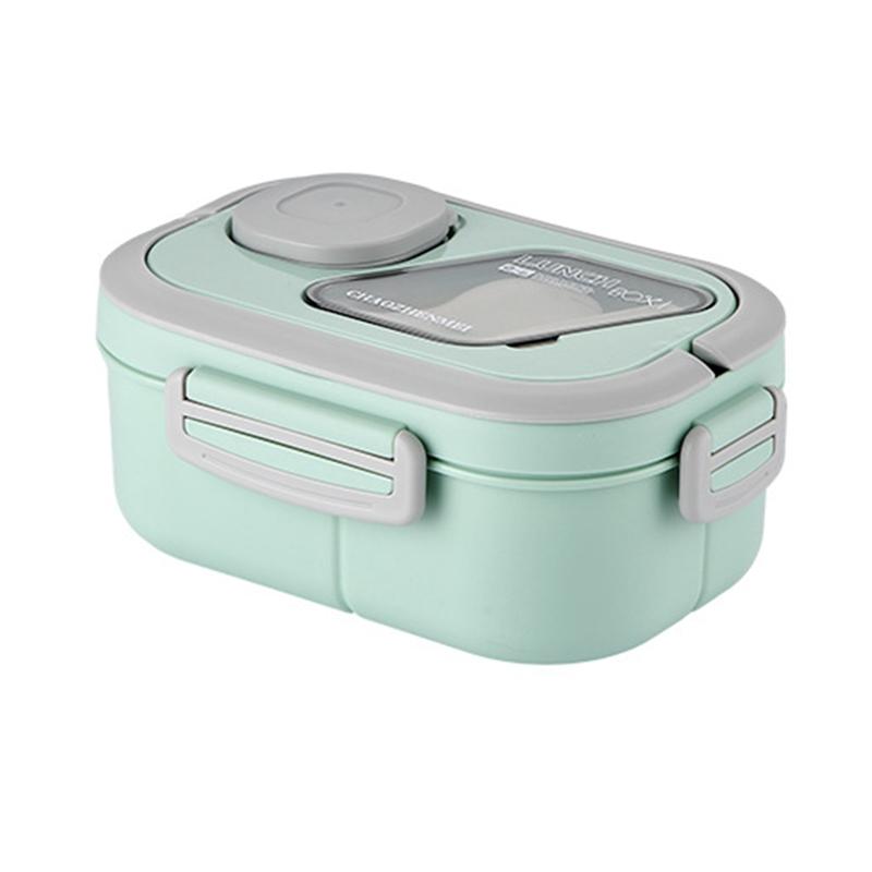 

Портативный ланч-бокс, отделение для пшеничной соломы, бенто, коробка с ручкой для переноски, многоразовые контейнеры для посуды, контейнеры для закусок